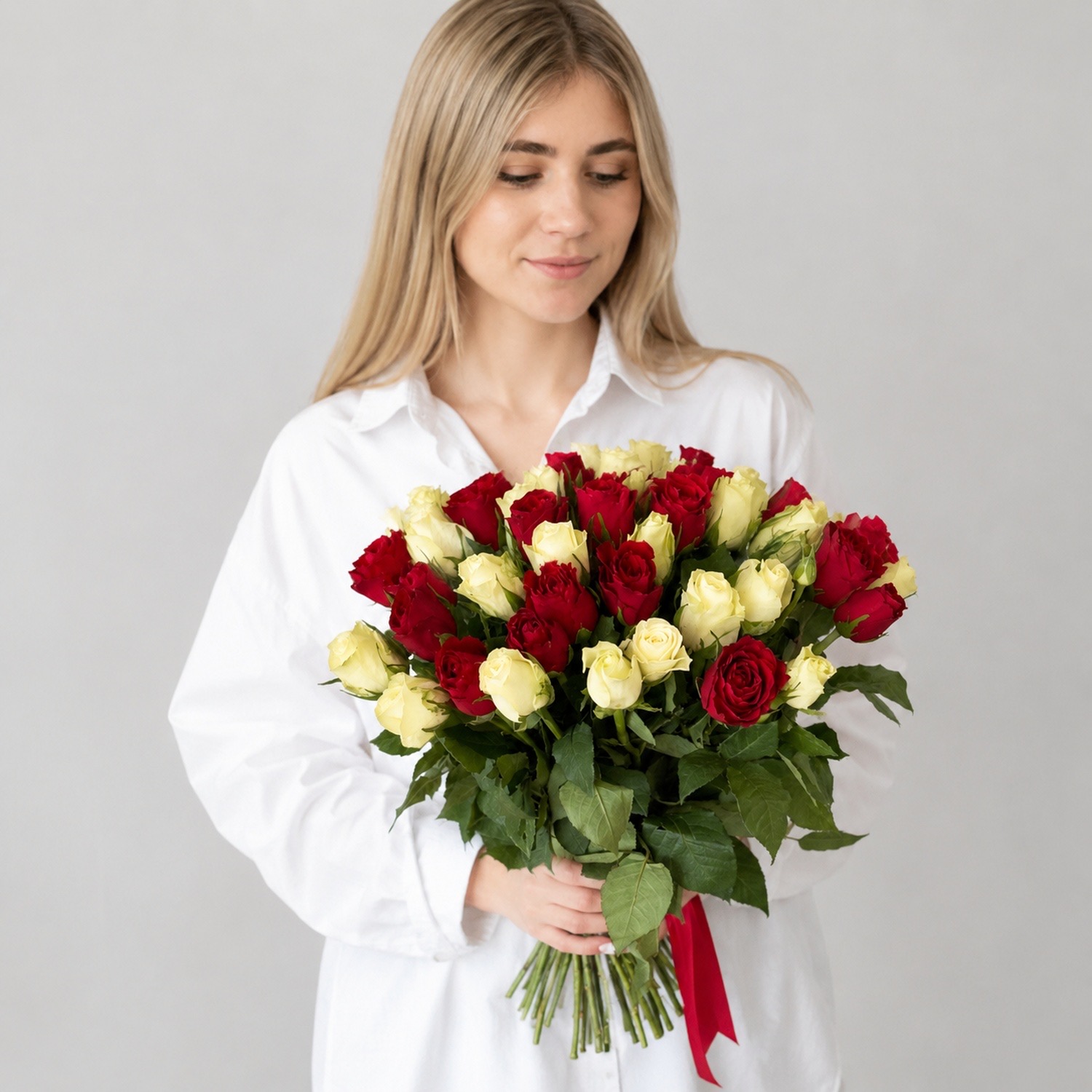 Роза Кения микс 51 шт